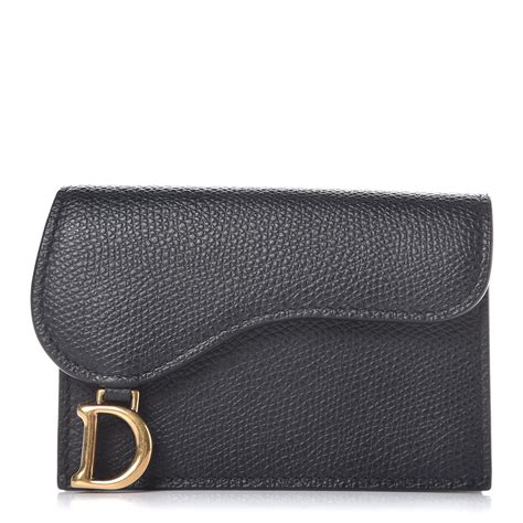 dior wallet card holder|christian Dior saddle card holder.